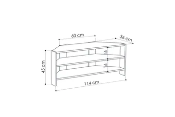 Homitis Tv-bänk 114 cm - Brun - Products - Möbler - TV- & Mediamöbler - TV bänk & mediabänk