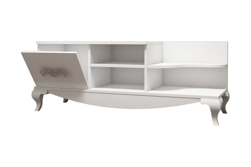 Hovdane TV-Bänk 130 cm - Vit - Products - Möbler - TV- & Mediamöbler - TV bänk & mediabänk