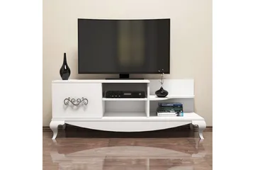 Hovdane TV-Bänk 130 cm - Vit - Products - Möbler - TV- & Mediamöbler - TV bänk & mediabänk