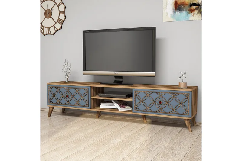 Hovdane TV-Bänk 180 cm - Brun/Grå - Products - Möbler - TV- & Mediamöbler - TV bänk & mediabänk