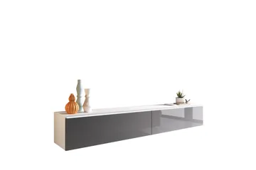 Kanak Tv-bänk 180 cm - Vit/Grå - Products - M öbler - TV- & Mediamöbler - TV bänk & mediabänk