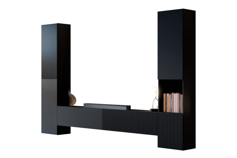 Kangana Tv-möbelset - Svart - Products - Möbler - TV- & Mediamöbler - TV-möbelset