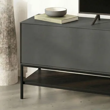 Kenvor Tv-bänk 180 cm - Antracit, Wood Black, Svart - Products - Möbler - TV- & Mediamöbler - TV bänk & mediabänk