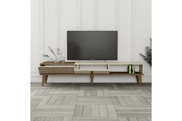 Lissione Tv-bänk 180 cm - Valnöt/Beige - Products - Möbler - TV- & Mediamöbler - TV bänk & mediabänk