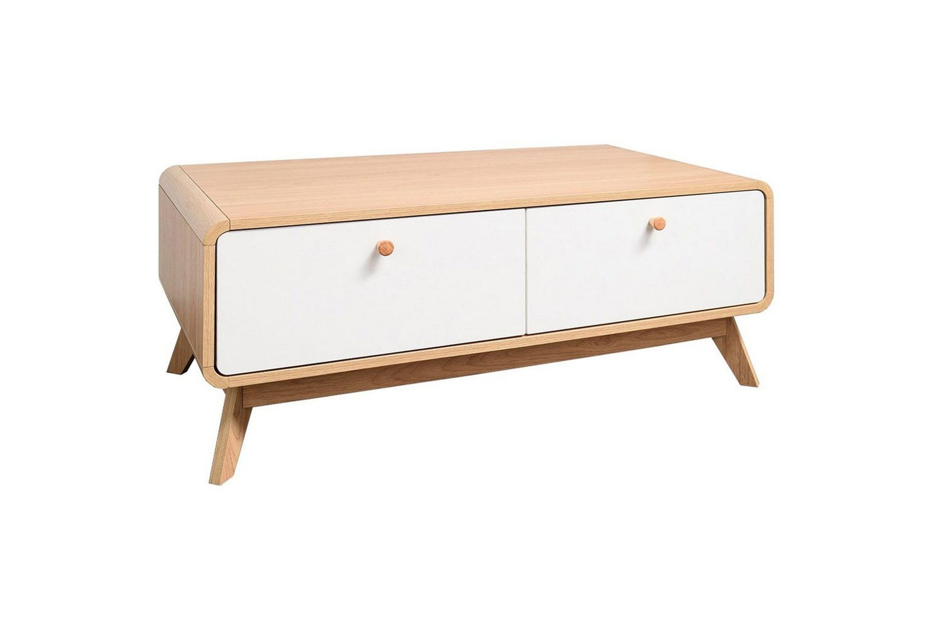 Lowboard Cassie 100x51x40 cm, Ek/Vit