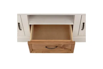 Lowboard Selma Vit/Fläck/Vax - Vit/Fläck/Vax - Products - Möbler - TV- & Mediamöbler - TV bänk & mediabänk