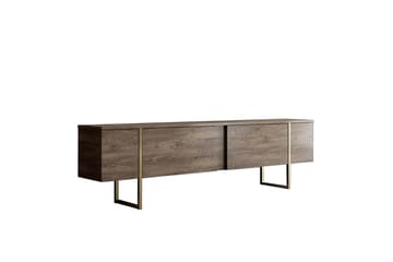 Luxe Tv-bänk 180x50 cm Brun/Guld - Hanah Home - Products - Möbler - TV- & Mediamöbler - TV bänk & mediabänk