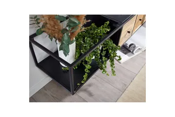 Lowboard Wohnling Metallhängande med 3 lådor i massivt trä Industriell - Products - Möbler - TV- & Mediamöbler - Mediastativ & väggfäste - Tv-stativ & Tv-väggfäste