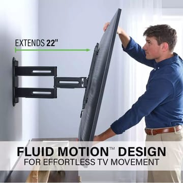 TV-Fäste Sanus 4D Max Vesa 400x400 32-65 Full Motion - Svart - Products - Möbler - TV- & Mediamöbler - Mediastativ & väggfäste - Tv-stativ & Tv-väggfäste