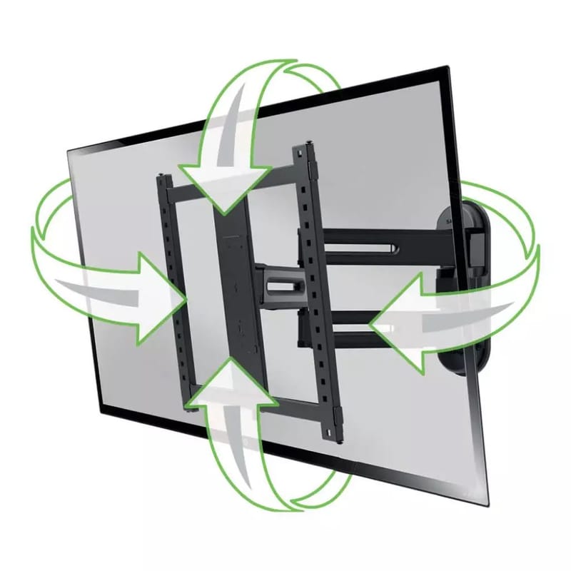 TV-Fäste Sanus 4D Max Vesa 400x400 32-65 Full Motion - Svart - Products - Möbler - TV- & Mediamöbler - Mediastativ & väggfäste - Tv-stativ & Tv-väggfäste