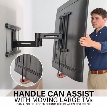 TV-Fäste Sanus 4D Max Vesa 600x400 42-90 Full Motion - Svart - Products - Möbler - TV- & Mediamöbler - Mediastativ & väggfäste - Tv-stativ & Tv-väggfäste