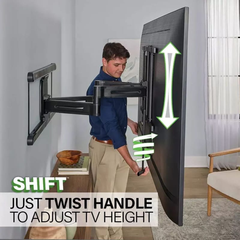 TV-Fäste Sanus 4D Max Vesa 600x400 42-90 Full Motion - Svart - Products - Möbler - TV- & Mediamöbler - Mediastativ & väggfäste - Tv-stativ & Tv-väggfäste