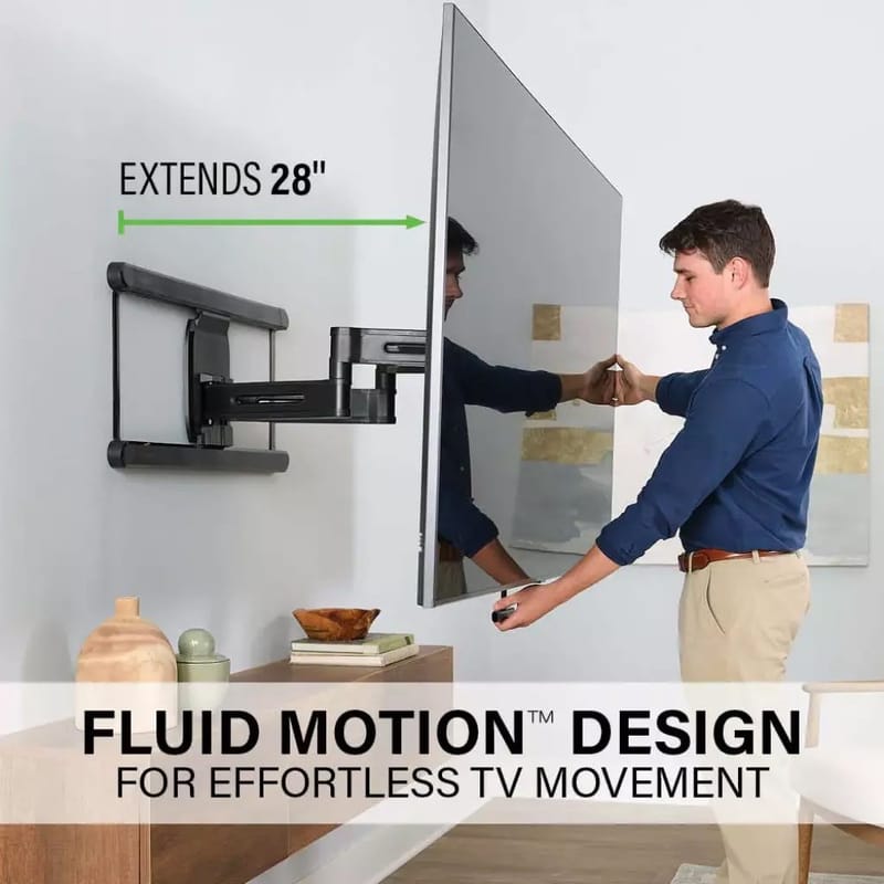TV-Fäste Sanus 4D Max Vesa 600x400 42-90 Full Motion - Svart - Products - Möbler - TV- & Mediamöbler - Mediastativ & väggfäste - Tv-stativ & Tv-väggfäste