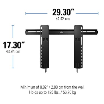 TV-Fäste Sanus Superslim 51-80 VLT16-B2 - svart - Products - Möbler - TV- & Mediamöbler - Mediastativ & väggfäste - Tv-stativ & Tv-väggfäste