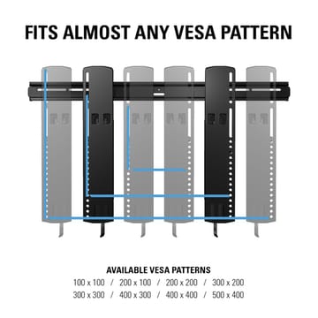 TV-Fäste Sanus Superslim 51-80 VLT16-B2 - svart - Products - Möbler - TV- & Mediamöbler - Mediastativ & väggfäste - Tv-stativ & Tv-väggfäste