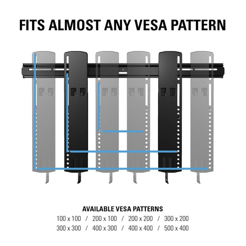 TV-Fäste Sanus Superslim 51-80 VLT16-B2 - svart - Products - Möbler - TV- & Mediamöbler - Mediastativ & väggfäste - Tv-stativ & Tv-väggfäste