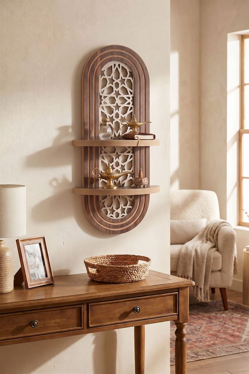 Zayra Vägghylla 26x70 cm - Brun - Products - Förvaring - Hylla - Vägghylla