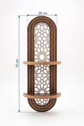 Zayra Vägghylla 26x70 cm - Brun - Products - Förvaring - Hylla - Vägghylla