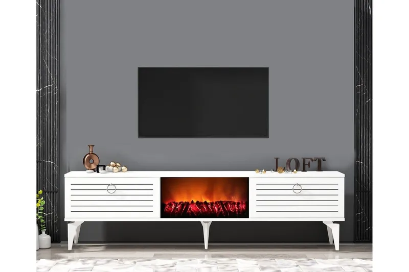 Mula Tv-bänk 150 cm - Vit - Products - Möbler - TV- & Mediamöbler - TV bänk & mediabänk