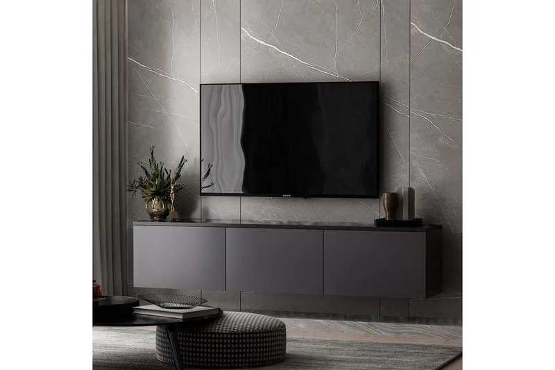 Neon Tv-bänk 160 cm - Antracit - Products - Möbler - TV- & Mediamöbler - TV bänk & mediabänk