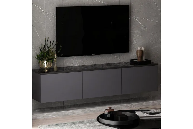 Neon Tv-bänk 160 cm - Antracit - Products - Möbler - TV- & Mediamöbler - TV bänk & mediabänk