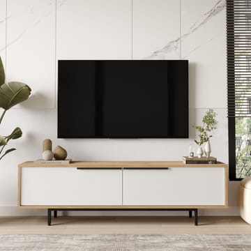 Nilena TV-bänk 160x45,1x35,5 cm - ek, vit - Products - Möbler - TV- & Mediamöbler - TV bänk & mediabänk