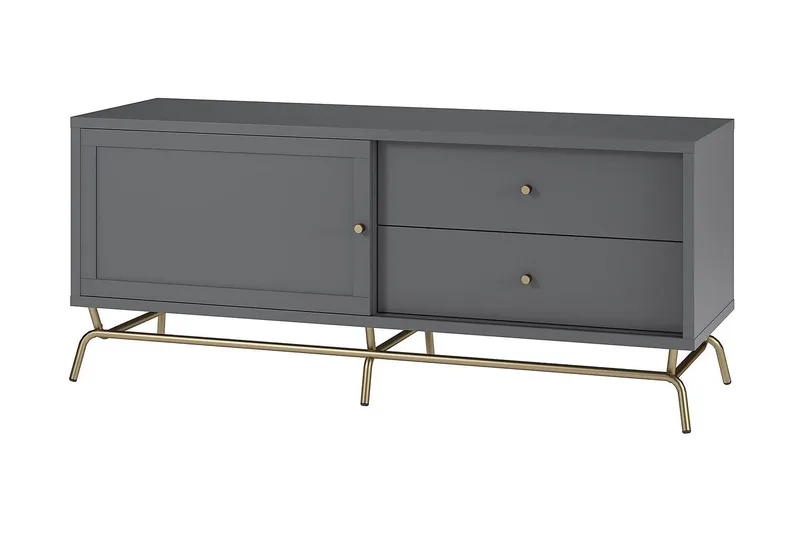 Nova Tv-bänk 150x48 cm Grafitgrå - CosmoLiving - Products - Möbler - TV- & Mediamöbler - TV bänk & mediabänk