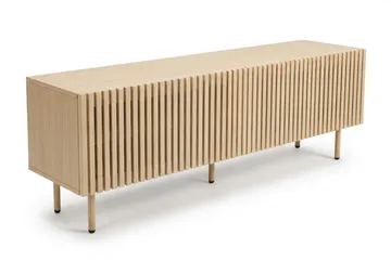 Peyra Ribbad Tv-bänk 160 cm - Natur - Products - Möbler - TV- & Mediamöbler - TV bänk & mediabänk