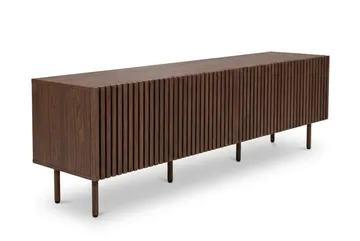 Peyra Ribbad Tv-bänk 200 cm - Valnöt - Products - Möbler - TV- & Mediamöbler - TV bänk & mediabänk