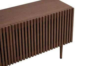 Peyra Ribbad Tv-bänk 200 cm - Valnöt - Products - Möbler - TV- & Mediamöbler - TV bänk & mediabänk