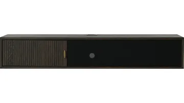 Råvika Vägghängd Tv-Bänk 133 cm - Brunlackad ek - Products - Möbler - TV- & Mediamöbler - TV bänk & mediabänk