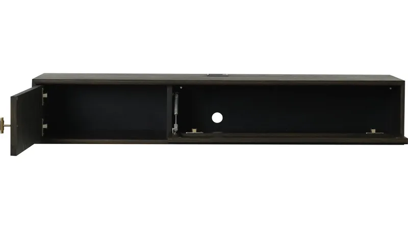 Råvika Vägghängd Tv-Bänk 133 cm - Brunlackad ek - Products - Möbler - TV- & Mediamöbler - TV bänk & mediabänk