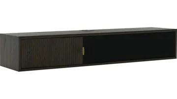 Råvika Vägghängd Tv-Bänk 133 cm - Brunlackad ek - Products - Möbler - TV- & Mediamöbler - TV bänk & mediabänk