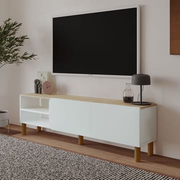Relento Tv-bänk 150 cm - vit, sapphire oak - Products - Möbler - TV- & Mediamöbler - TV bänk & mediabänk