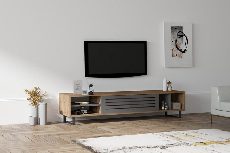 Rinorea Tv-bänk 160x35 cm - Brun - Products - Möbler - TV- & Mediamöbler - TV bänk & mediabänk
