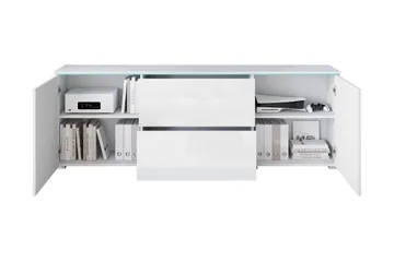 Sherie Tv-bänk 180 cm - Vit - Products - Möbler - TV- & Mediamöbler - TV bänk & mediabänk