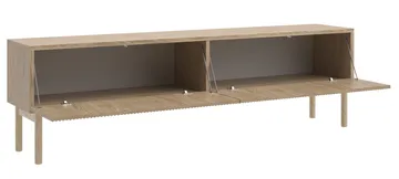 Takayo Golvstående Tv Bänk 175 cm med Förvaring i Ek - Beige - Products - Möbler - TV- & Mediamöbler - TV bänk & mediabänk