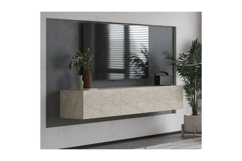 Taybah Tv-bänk 180 cm - Travertine - Products - Möbler - TV- & Mediamöbler - TV bänk & mediabänk