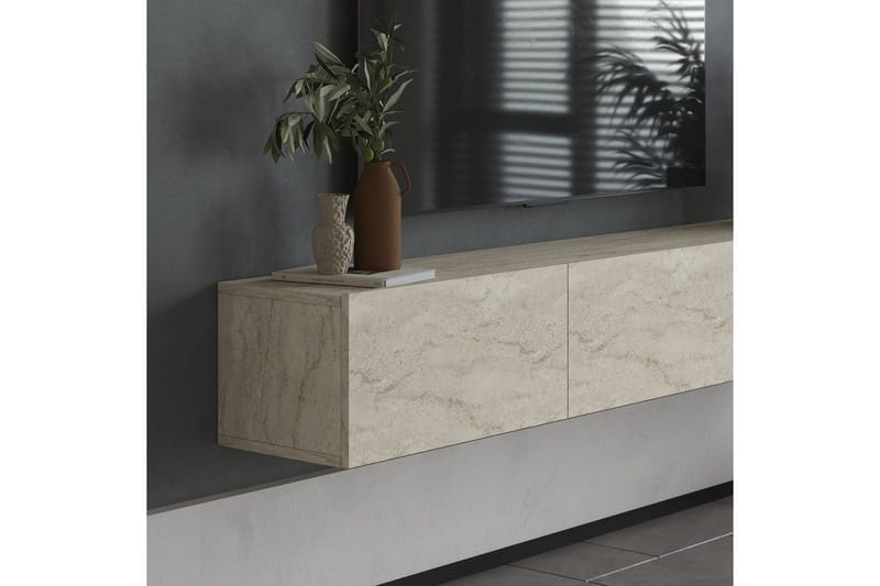 Taybah Tv-bänk 180 cm - Travertine - Products - Möbler - TV- & Mediamöbler - TV bänk & mediabänk