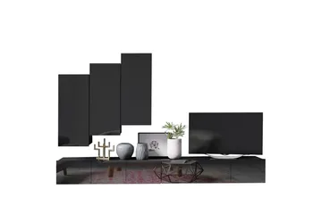 Tessan Tv-möbelset - Svart - Products - Möbler - TV- & Mediamöbler - TV-möbelset