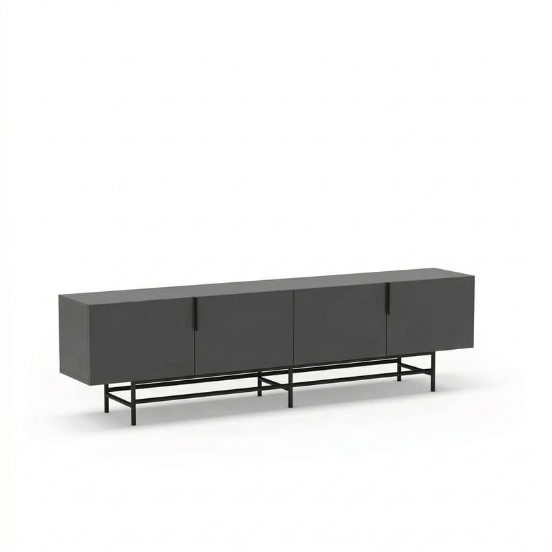 Truvia TV-bänk 200x55x35 cm - Antracit och svart - Products - Möbler - TV- & Mediamöbler - TV bänk & mediabänk