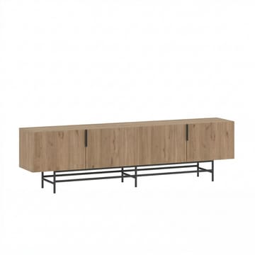 Truvia TV-bänk 200x55x35 cm - naturfärgad ek och svart - Products - Möbler - TV- & Mediamöbler - TV bänk & mediabänk