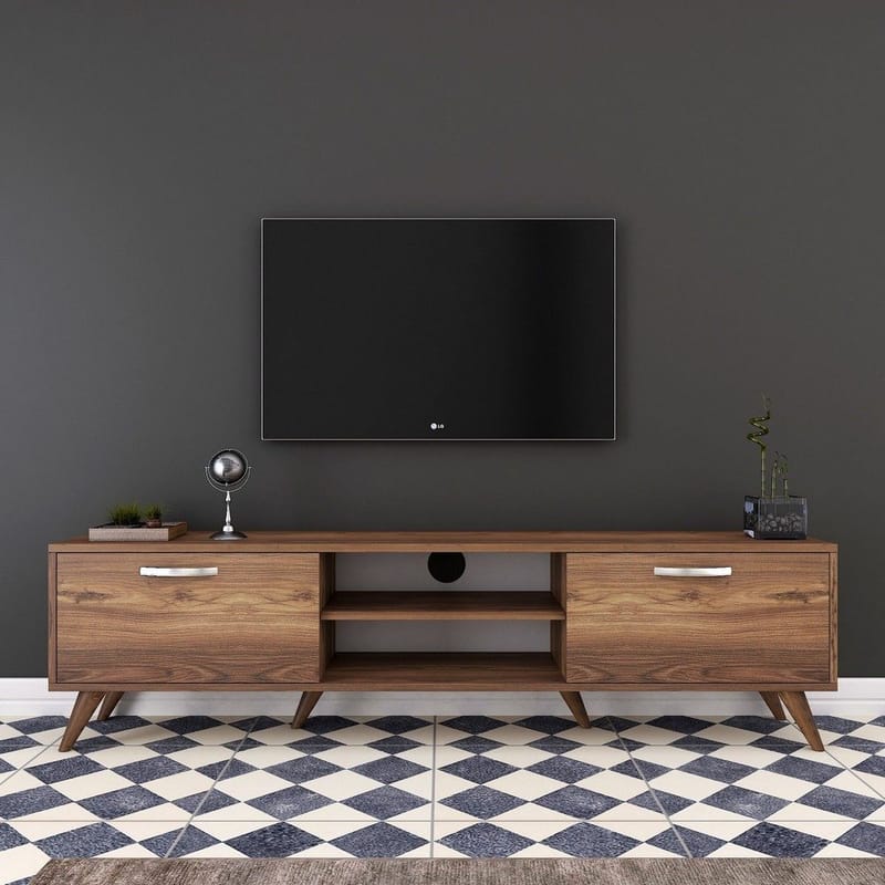 TV-bänk Anon 180 cm - Mörk valnöt - Products - Möbler - TV- & Mediamöbler - TV bänk & mediabänk