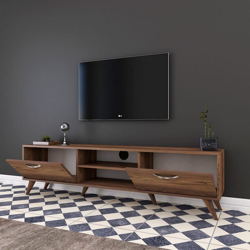 TV-bänk Anon 180 cm - Mörk valnöt - Products - Möbler - TV- & Mediamöbler - TV bänk & mediabänk