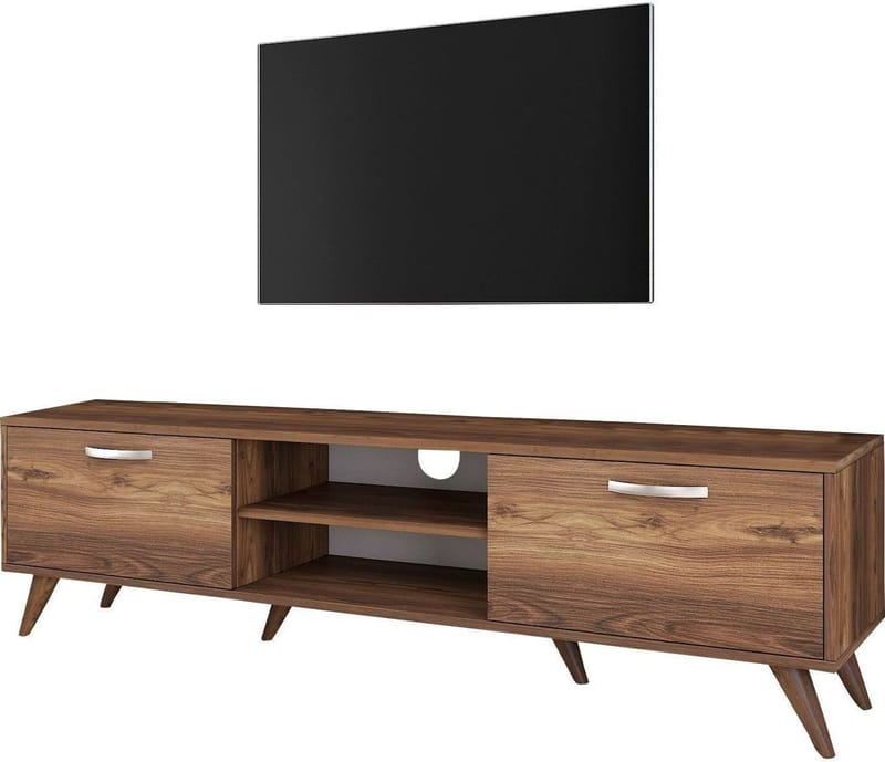TV-bänk Anon 180 cm - Mörk valnöt - Products - Möbler - TV- & Mediamöbler - TV bänk & mediabänk