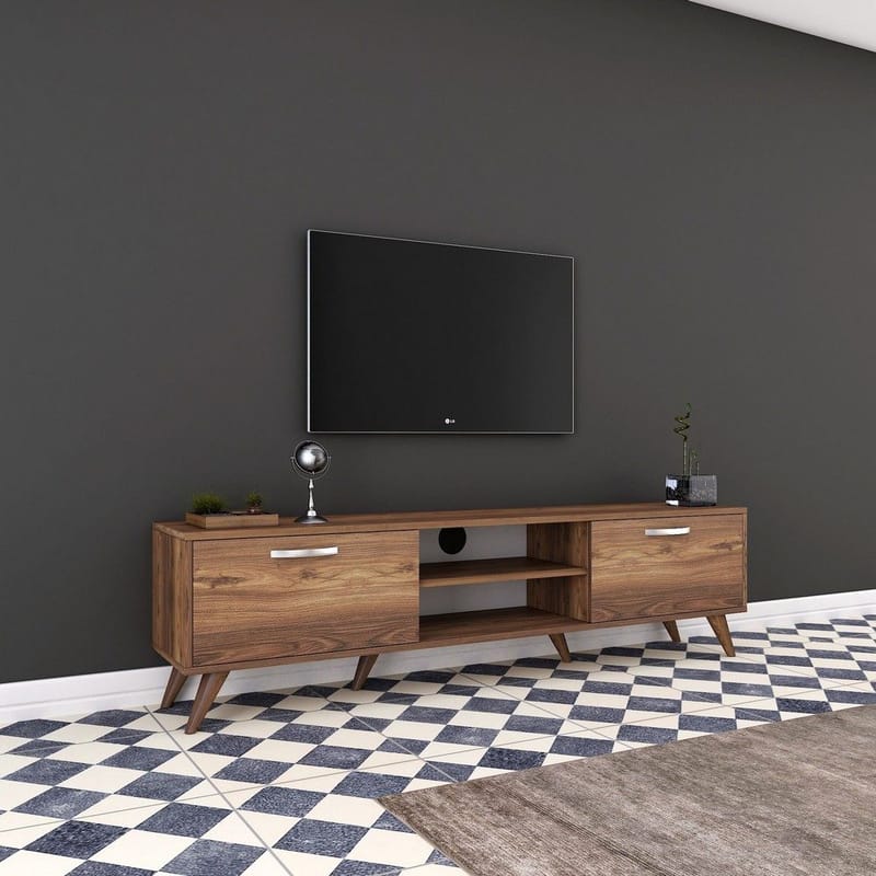 TV-bänk Anon 180 cm - Mörk valnöt - Products - Möbler - TV- & Mediamöbler - TV bänk & mediabänk