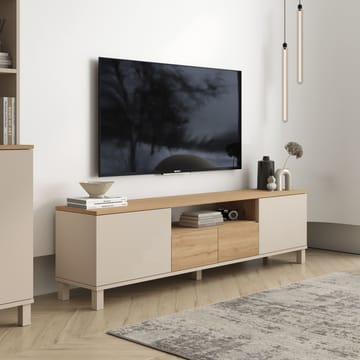 Aldarte TV-bänk 180x49,2x35 cm - Sand och ek - Products - Möbler - TV- & Mediamöbler - TV bänk & mediabänk