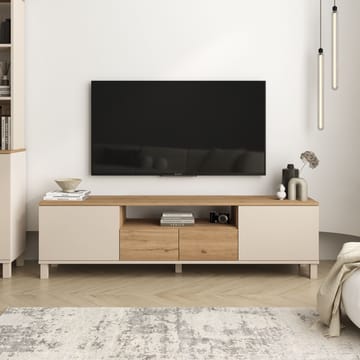 Aldarte TV-bänk 180x49,2x35 cm - Sand och ek - Products - Möbler - TV- & Mediamöbler - TV bänk & mediabänk