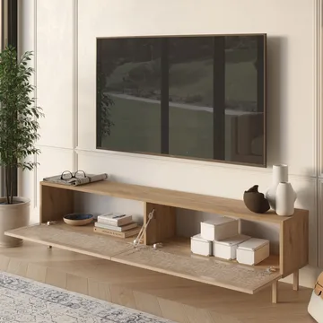 Canto TV-bänk 180x43,3x31,6 cm - Ek - Products - Möbler - TV- & Mediamöbler - TV bänk & mediabänk
