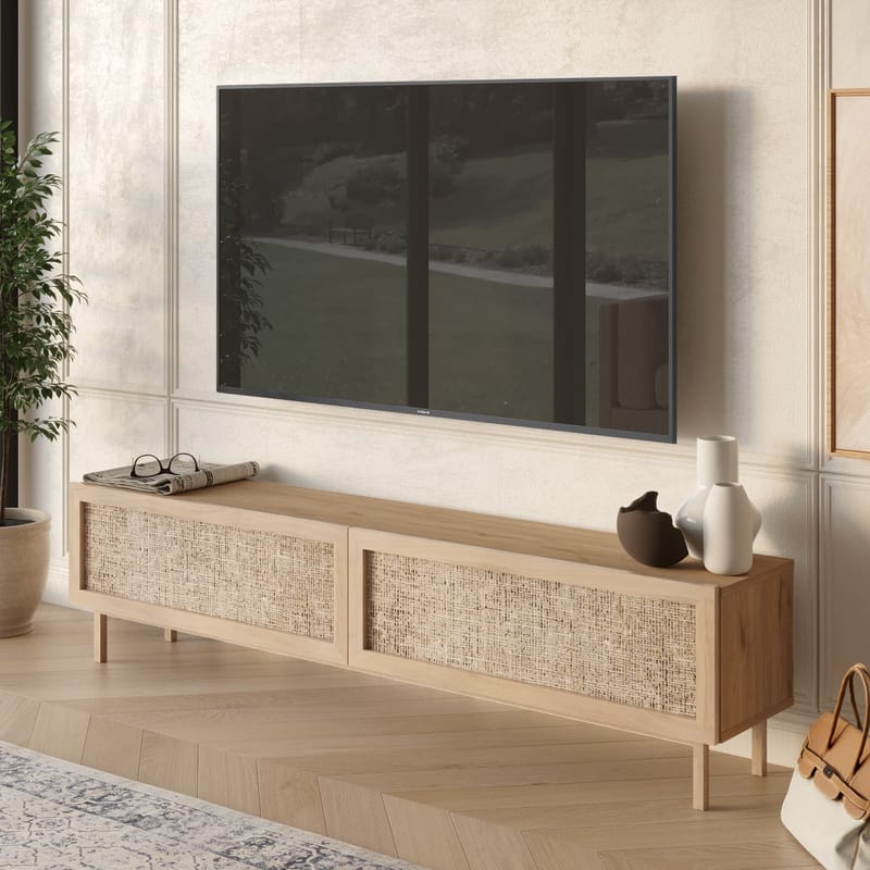 Canto TV-bänk 180x43,3x31,6 cm - Ek - Products - Möbler - TV- & Mediamöbler - TV bänk & mediabänk